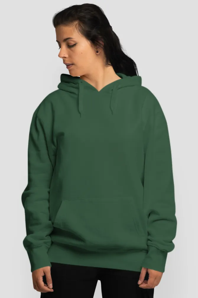 Bottle Green Oversized Hoodie for women