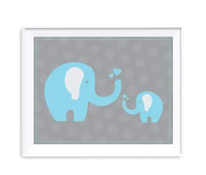 Boy Elephant Baby Shower Party Signs & Graphic Decorations