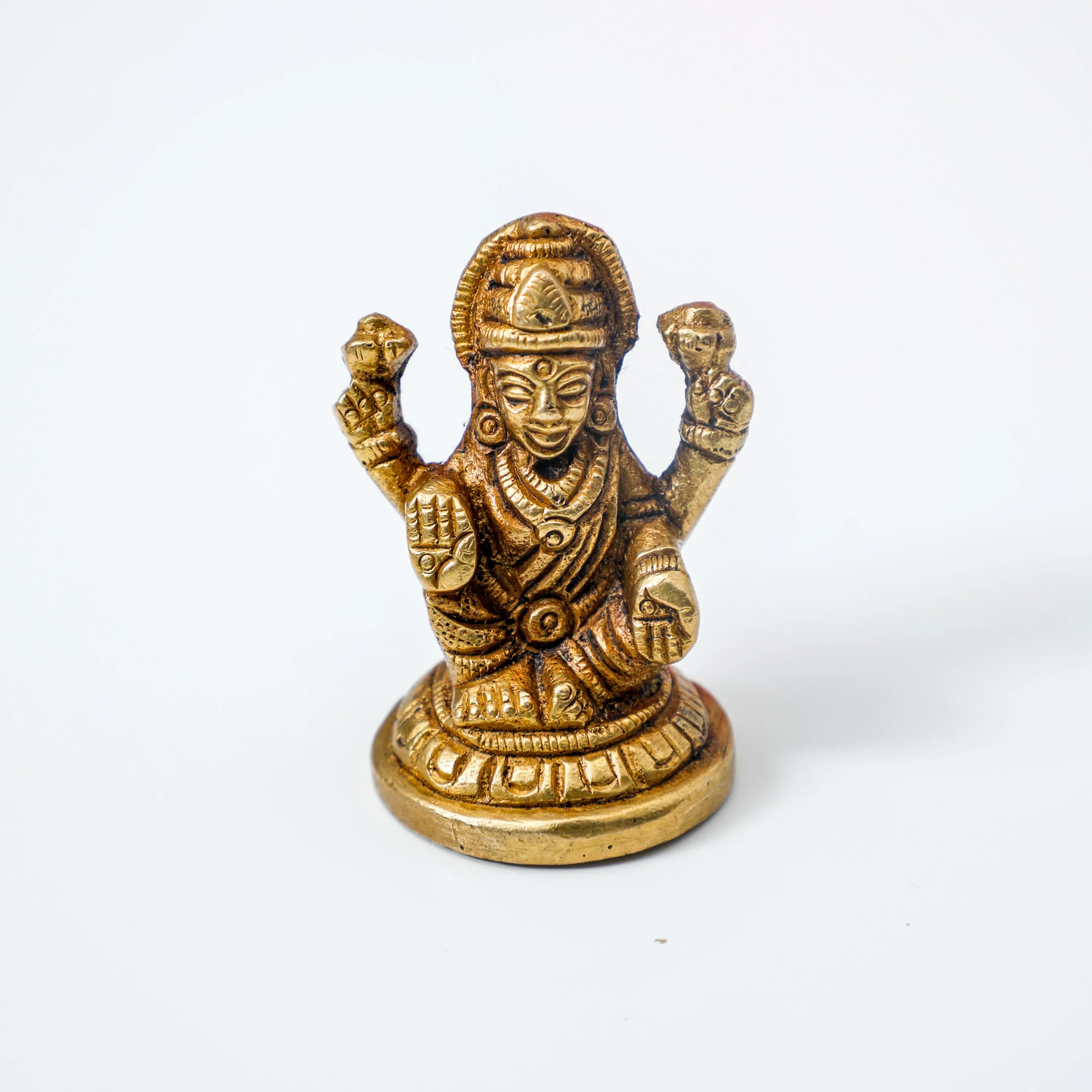 Brass Goddess Lakshmi Idol