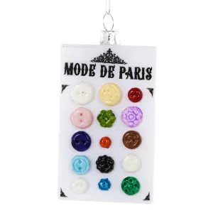 Button Card Ornament