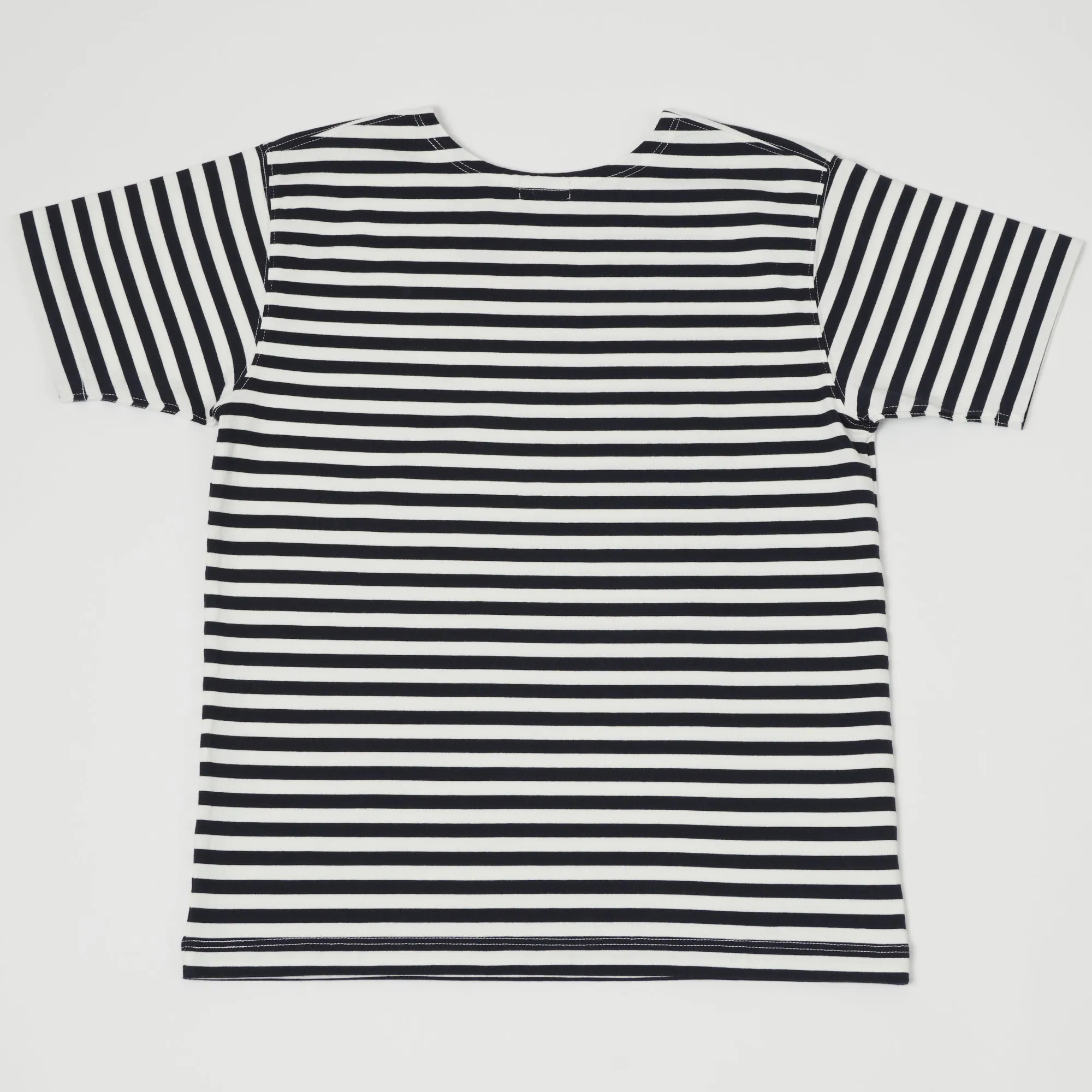 Buzz Rickson's USN Stripe Border Tee - Navy/White