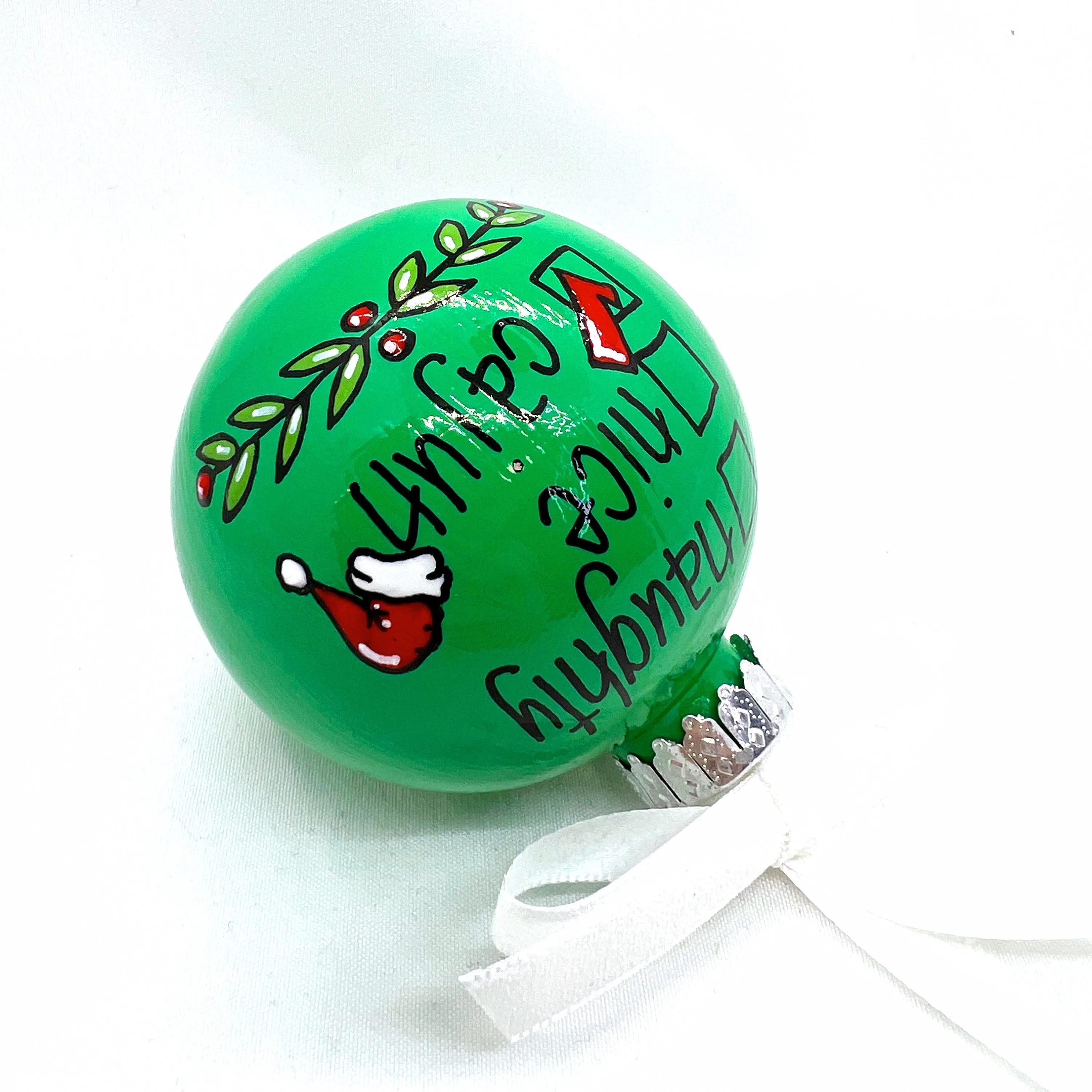 Cajun Ornament - Louisiana Ornament, Christmas Ornament, Holiday Ornament, Cajun Gift, Naughty or Nice, Ornament Exchange