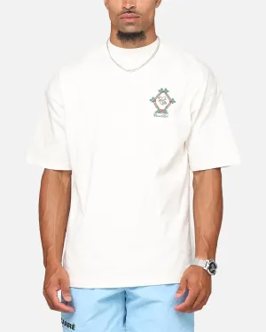 Carre Royal Patch Mock Neck T-Shirt Off White