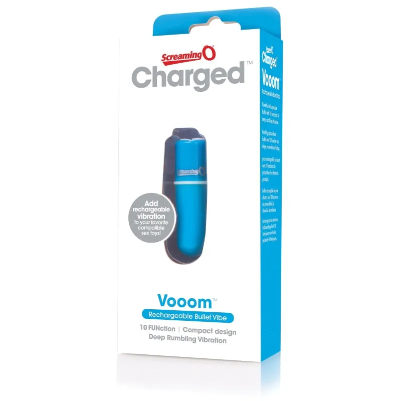 Charged Vooom Rechargeable Bullet Vibe - Blue