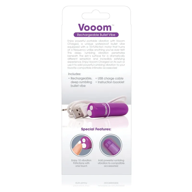 Charged Vooom Rechargeable Bullet Vibe - Purple