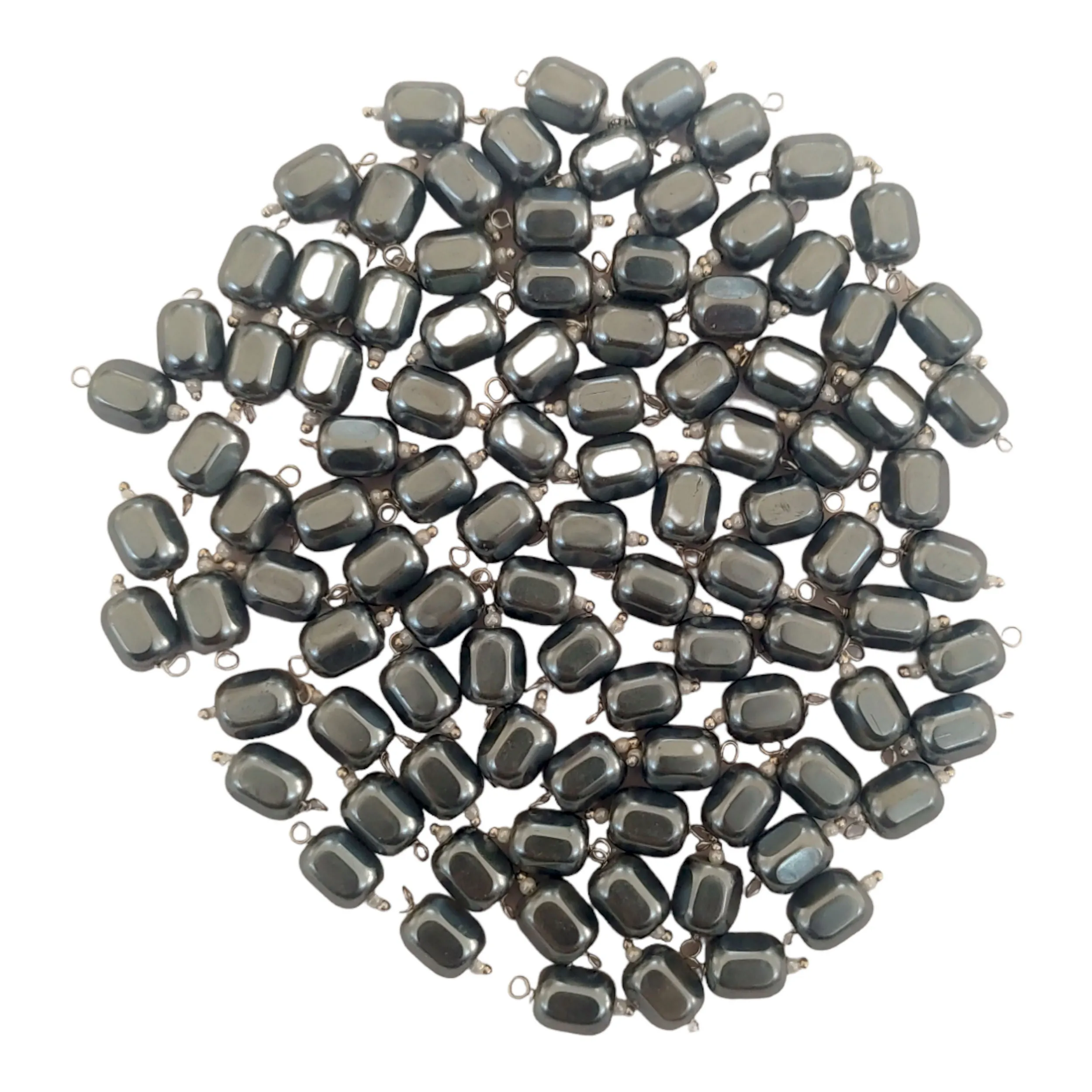 Chinese Tumble Metal Beads for Craft, Decorationor or Jewelry Making, 100Pcs -11757