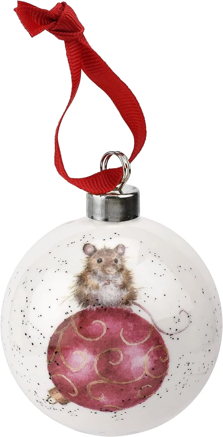 Choice of Illustrated Boxed Christmas Baubles