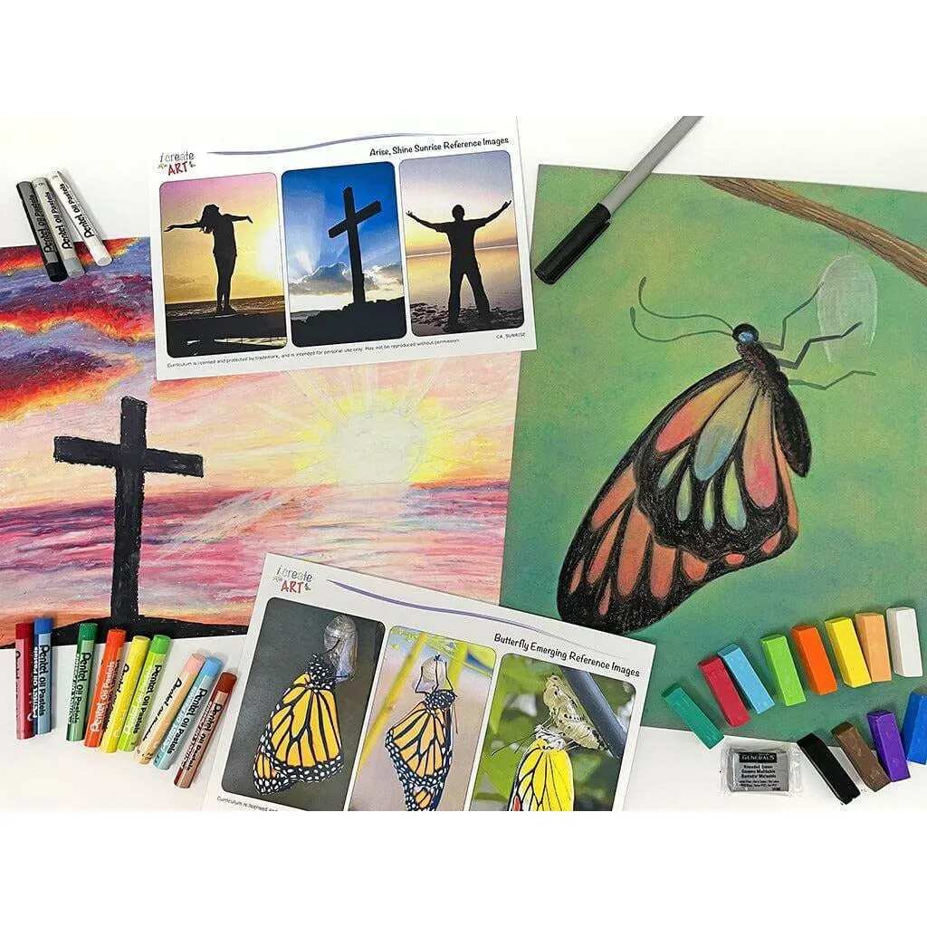 Christian Art Box B (Butterfly and Sunrise)