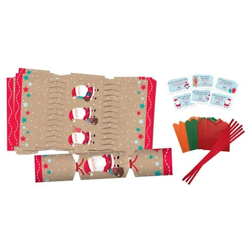 Christmas Make Your Own Cracker Kit - Assorted Festive Holiday Craft Activity DIY Decorations Party Supplies