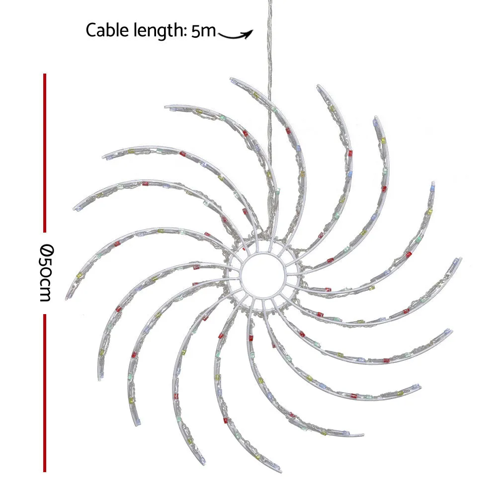 Christmas Motif Lights LED Spinner Light Waterproof Colourful