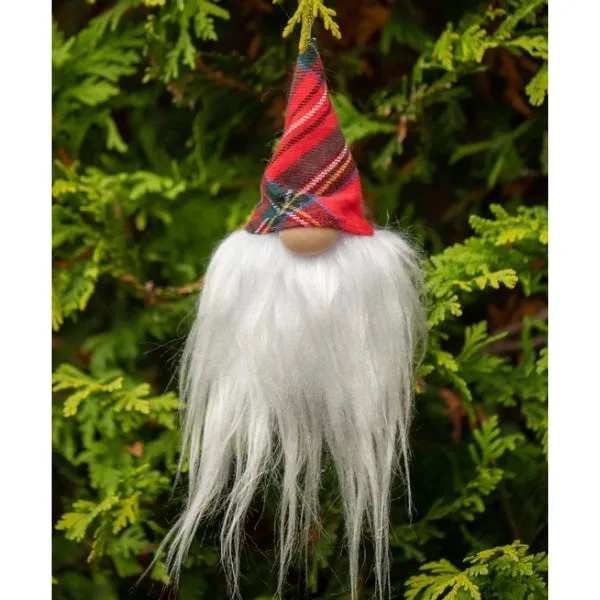 Christmas Plaid Gnome Ornament