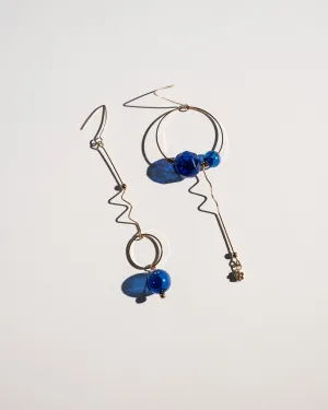 Clara Earrings in Royal Blue