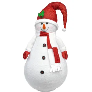 Collapsible Snowman Christmas Decoration with LED lights