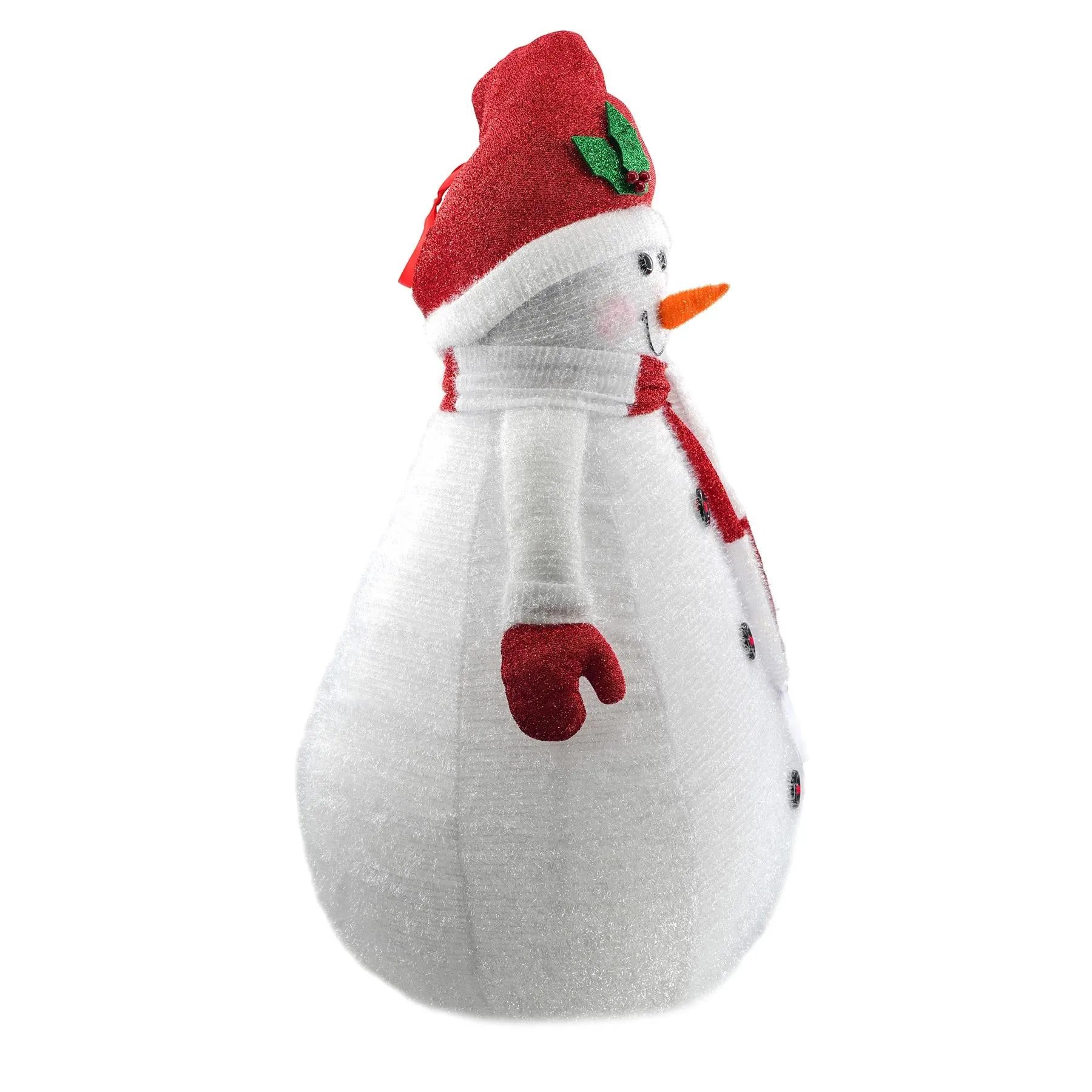 Collapsible Snowman Christmas Decoration with LED lights