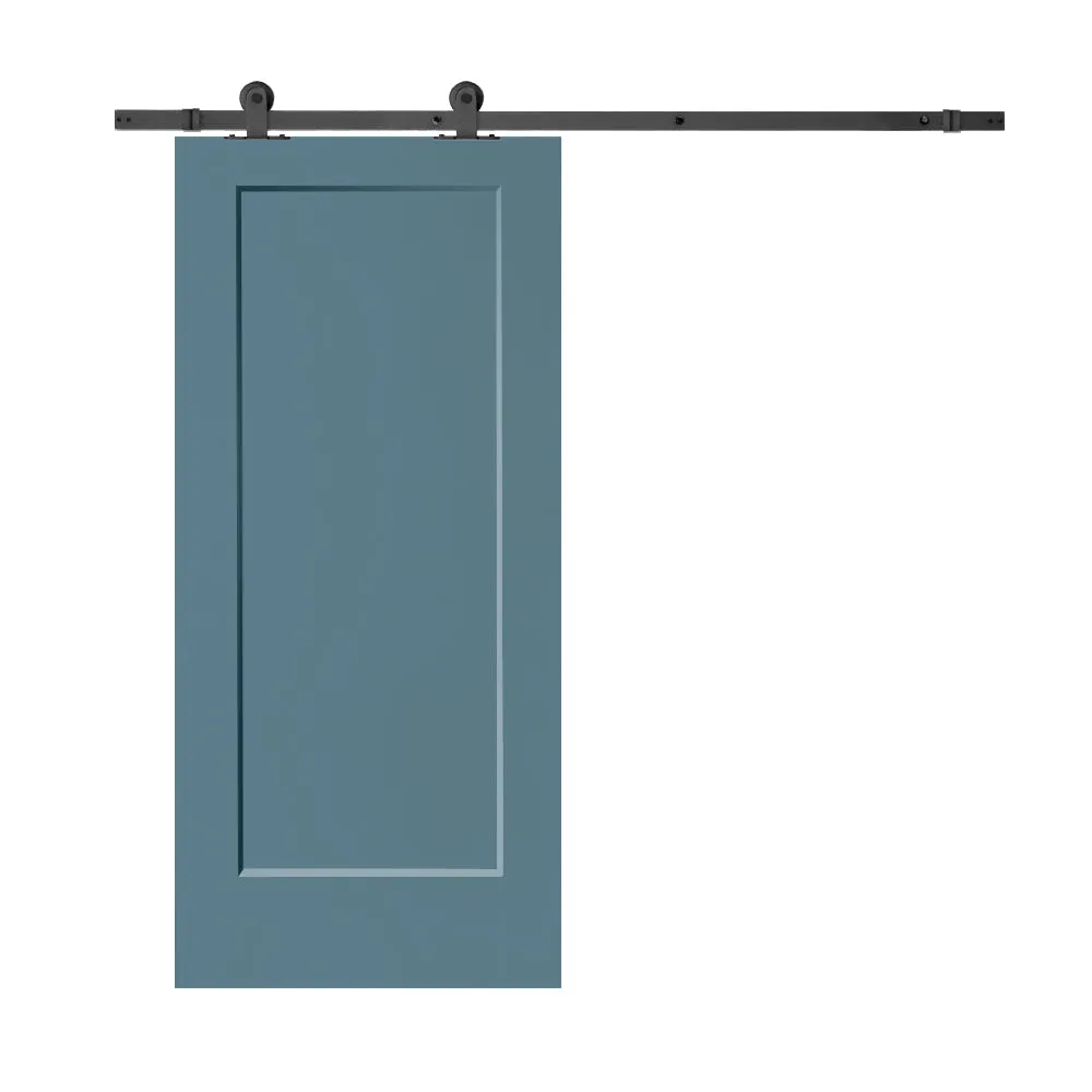 Composite MDF 1-Panel Interior Sliding Barn Door with Hardware Kit