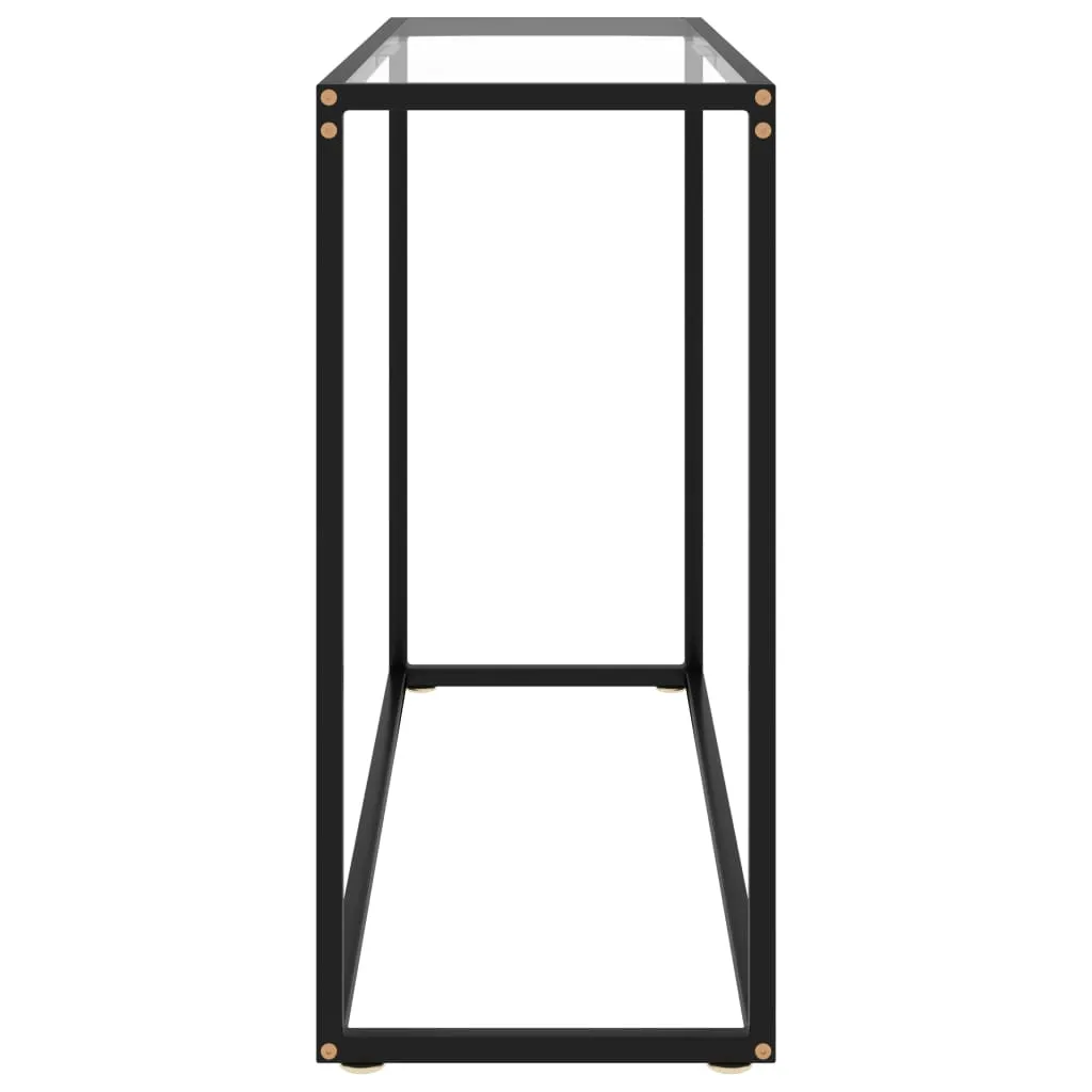 Console Table Transparent 100x35x75 cm Tempered Glass