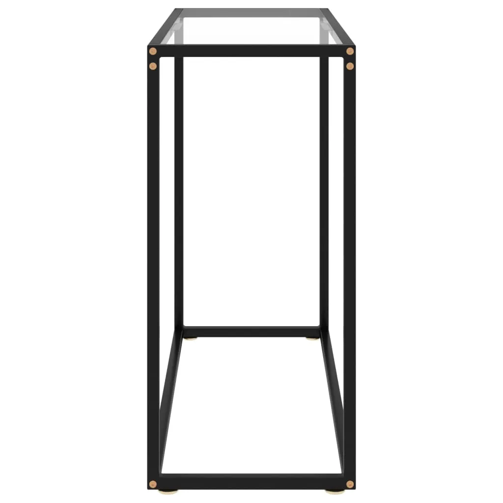 Console Table Transparent 80x35x75 cm Tempered Glass