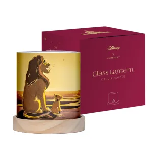 Disney Mini Glass Lantern Simba & Mufasa