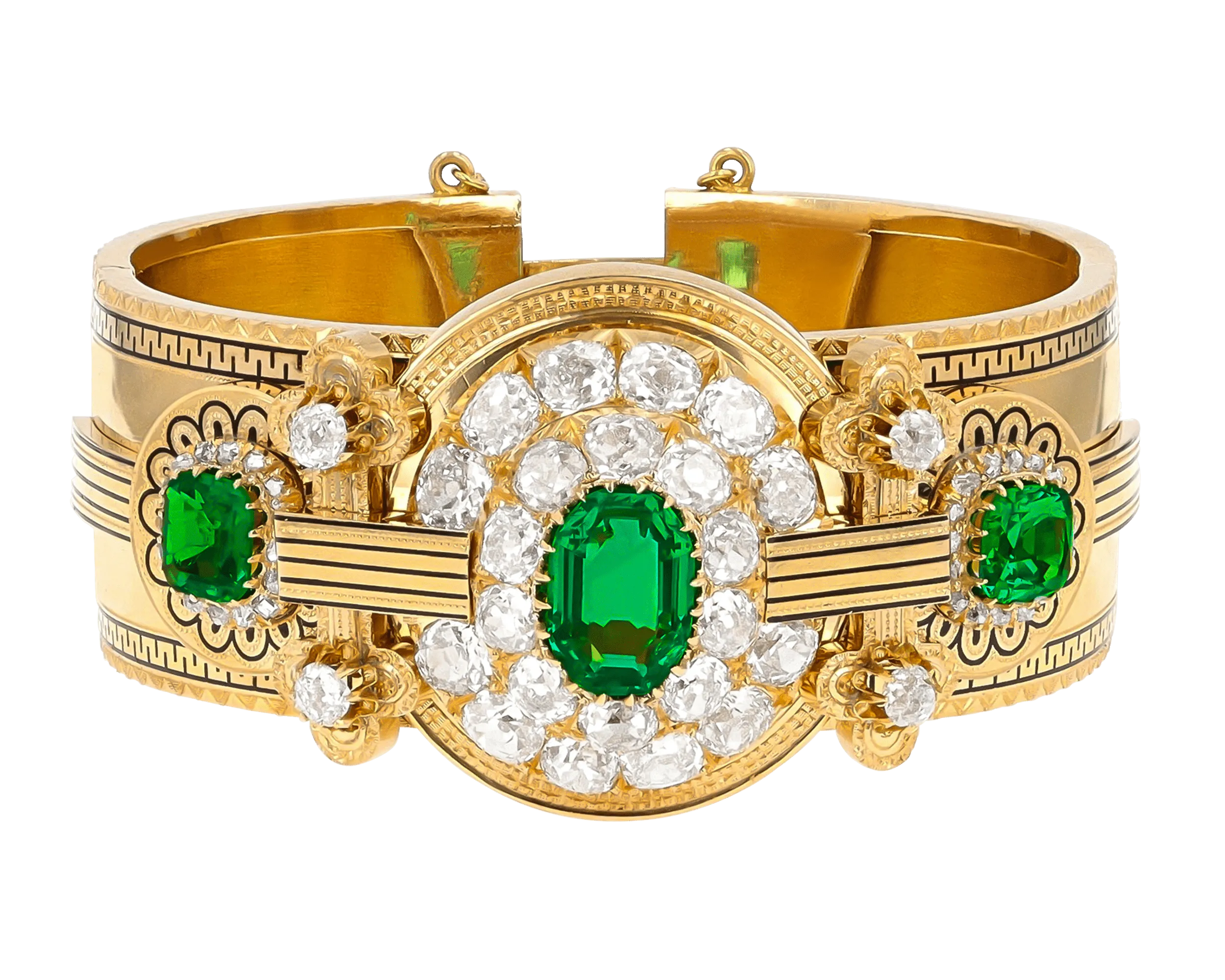 Edwardian Colombian Emerald Bracelet