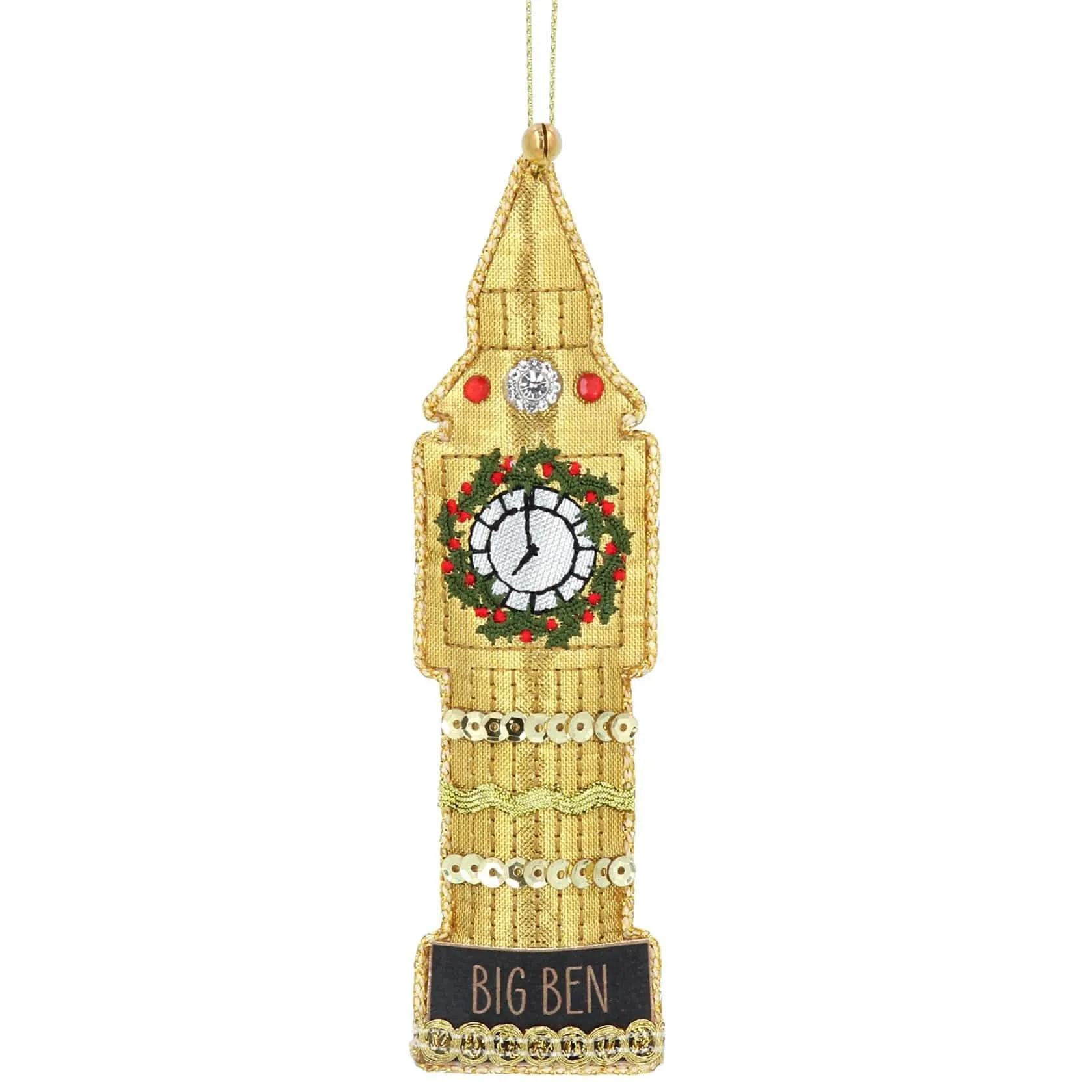 Fabric Big Ben Christmas Tree Decoration