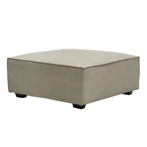 Felix Fabric Large Ottoman - Modern Hamptons Chic