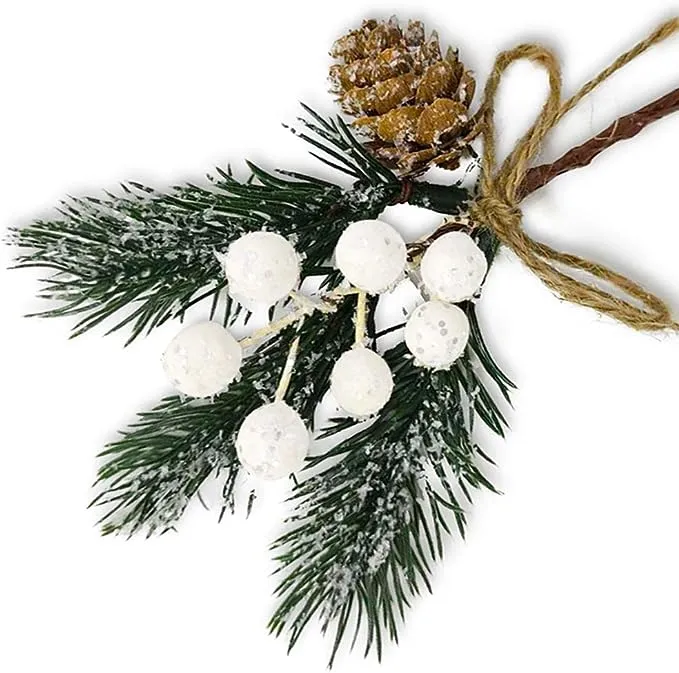 Festive fir napkin decoration set of 6