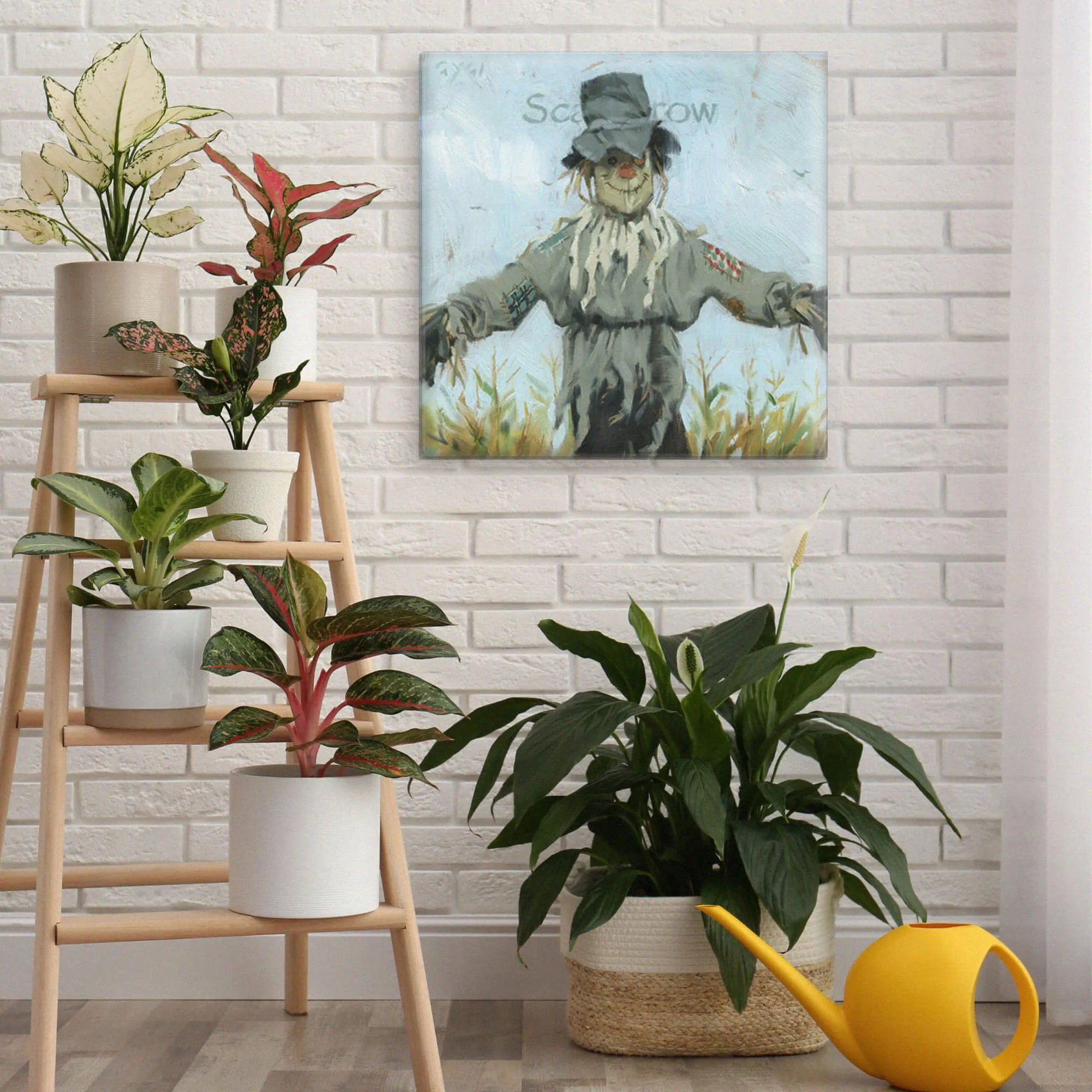 Floppy Hat Scarecrow Giclee