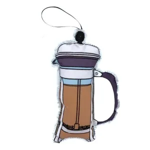 French Press Plush Ornament (Final Sale)