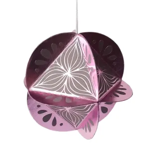 Globe Ornament DIY Kit - Pink & Grey