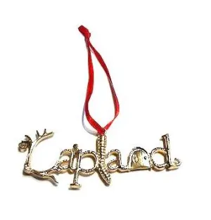 Gold Lapland Christmas Tree Decoration