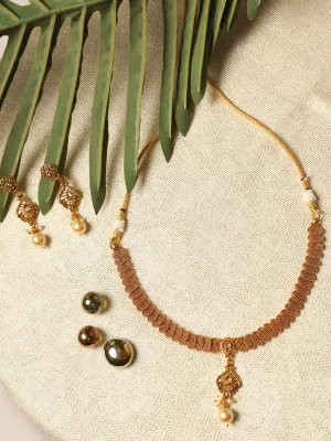 Gold-Plated Handcrafted Traditional Jewellery Set