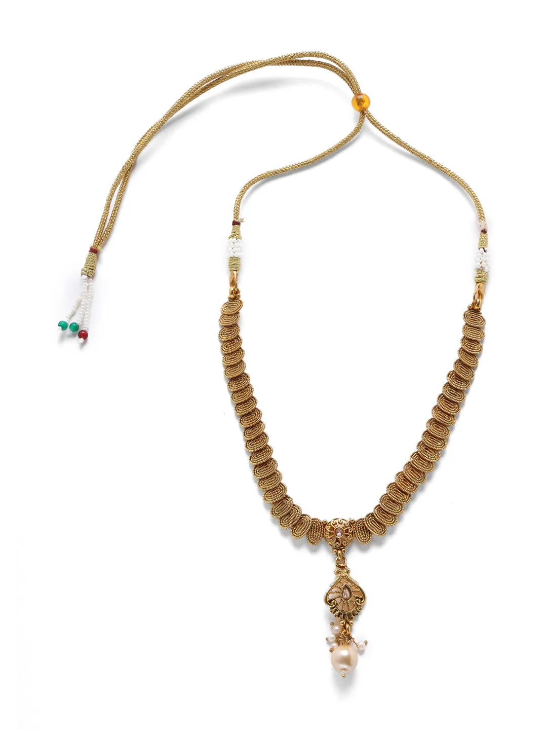 Gold-Plated Handcrafted Traditional Jewellery Set