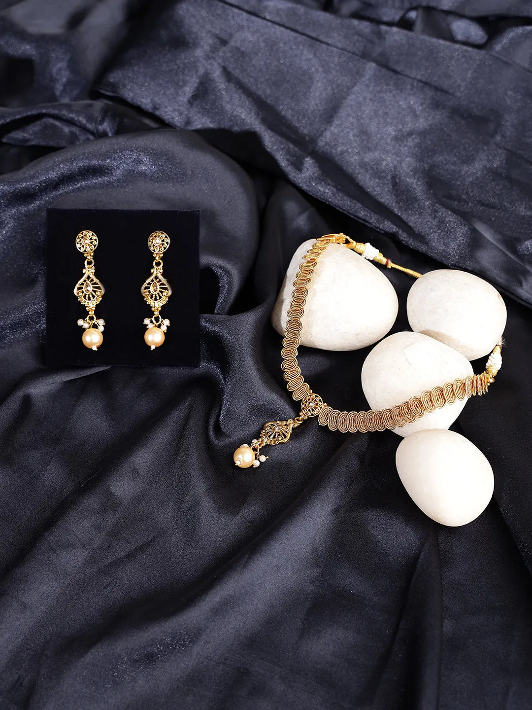 Gold-Plated Handcrafted Traditional Jewellery Set