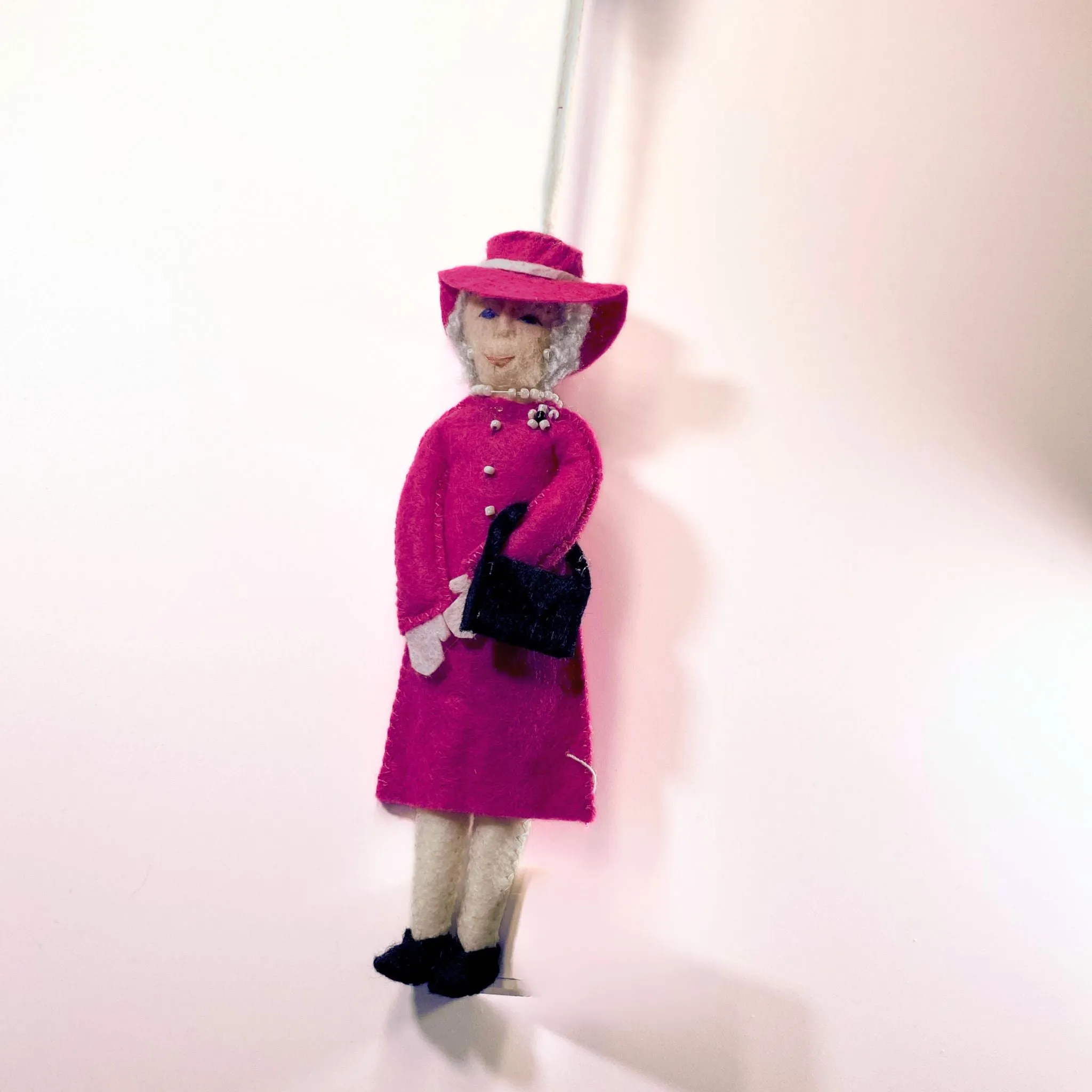 Handmade Queen Elizabeth Felt Ornament