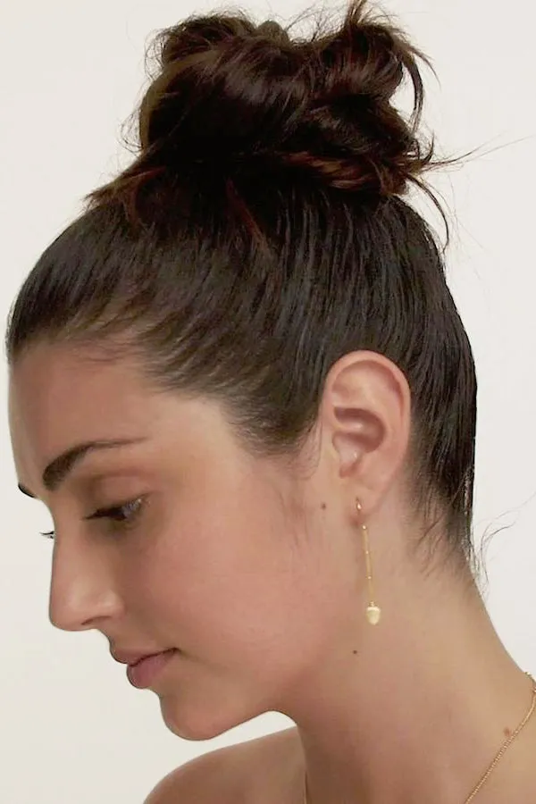 Hanging Lotus Earrings - Gold (RESTOCKED)