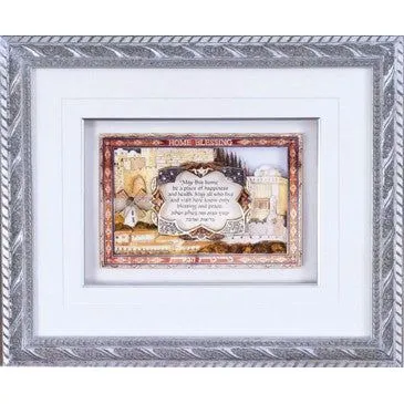 Home Blessing "Jerusalem" 3D Jewish Framed Art By Reuven Masel