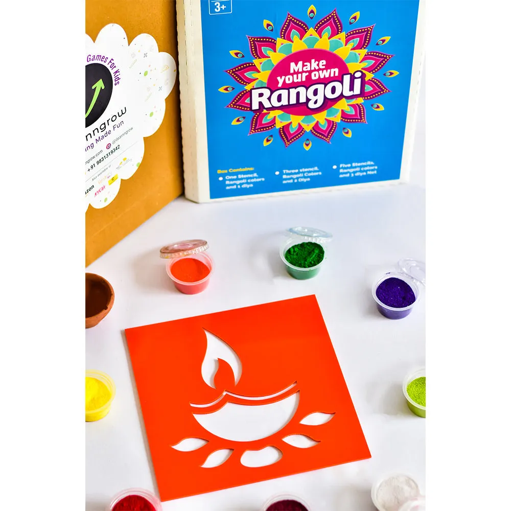 iLearnNgrow ilearnngrow Diwali DIY Rangoli Kit - Diya