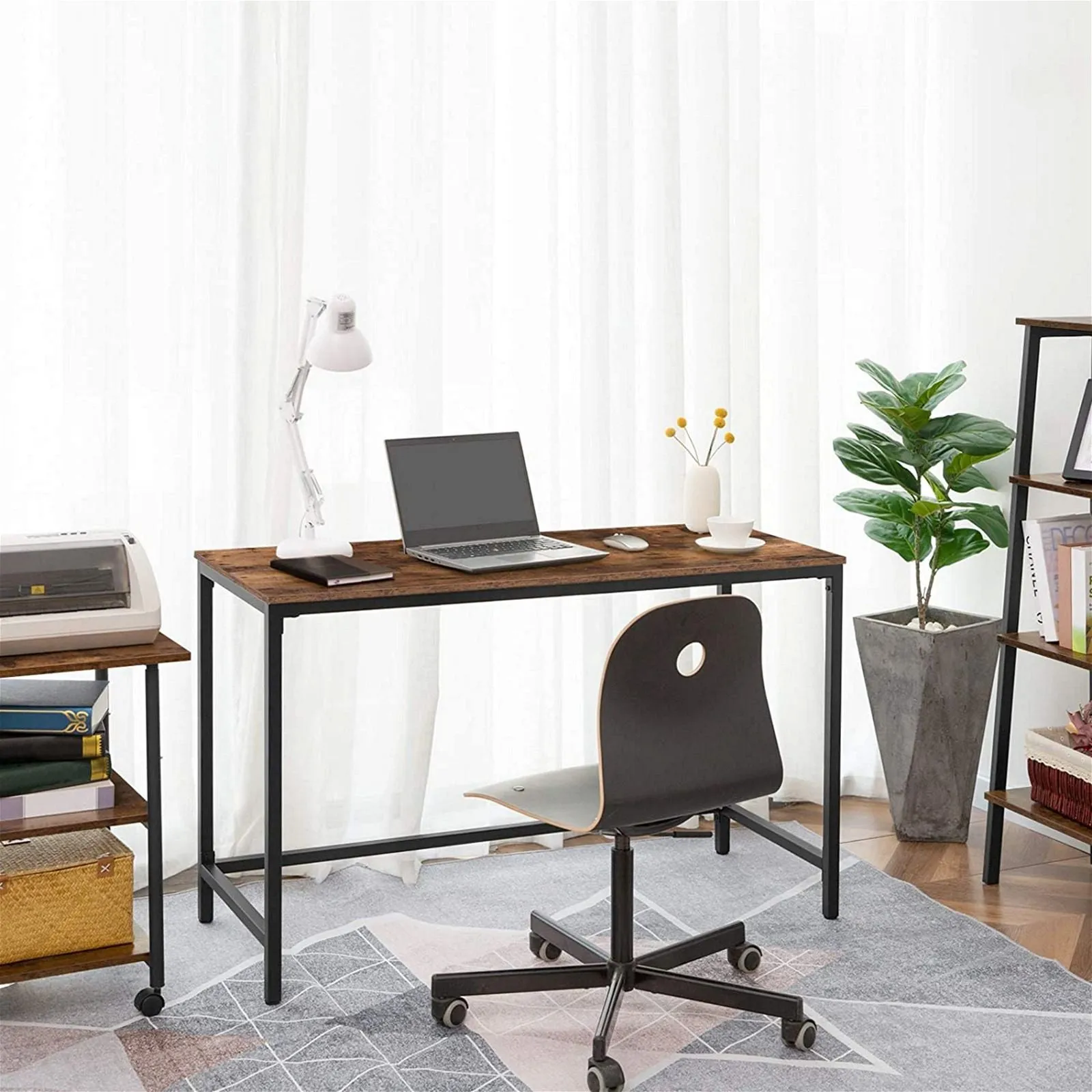 Jejune Rustic Brown Office Desk by Woodstock™