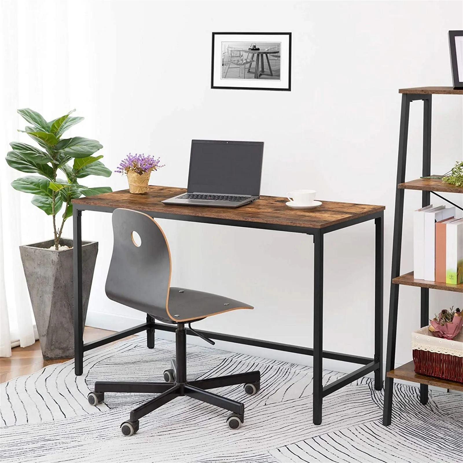 Jejune Rustic Brown Office Desk by Woodstock™