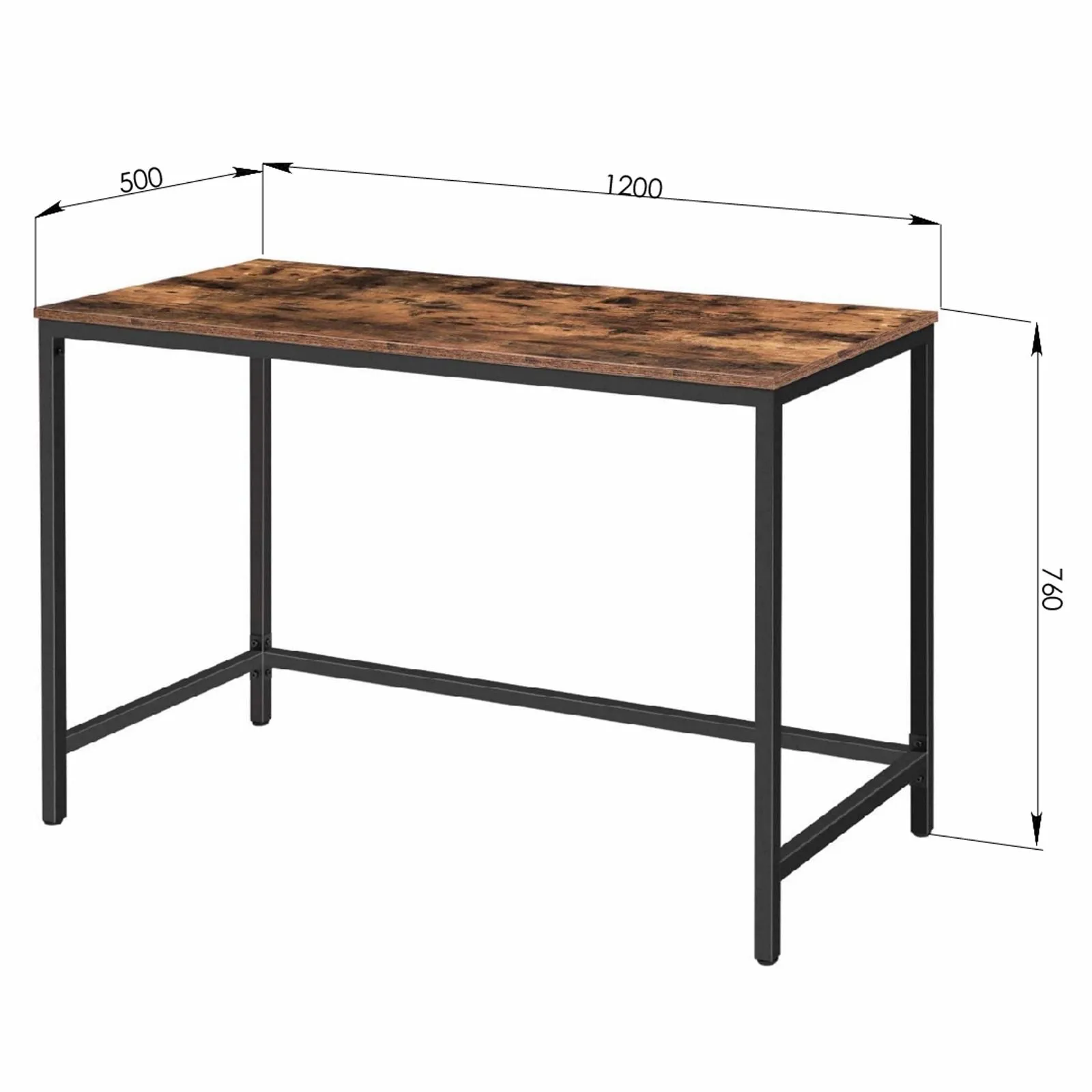 Jejune Rustic Brown Office Desk by Woodstock™