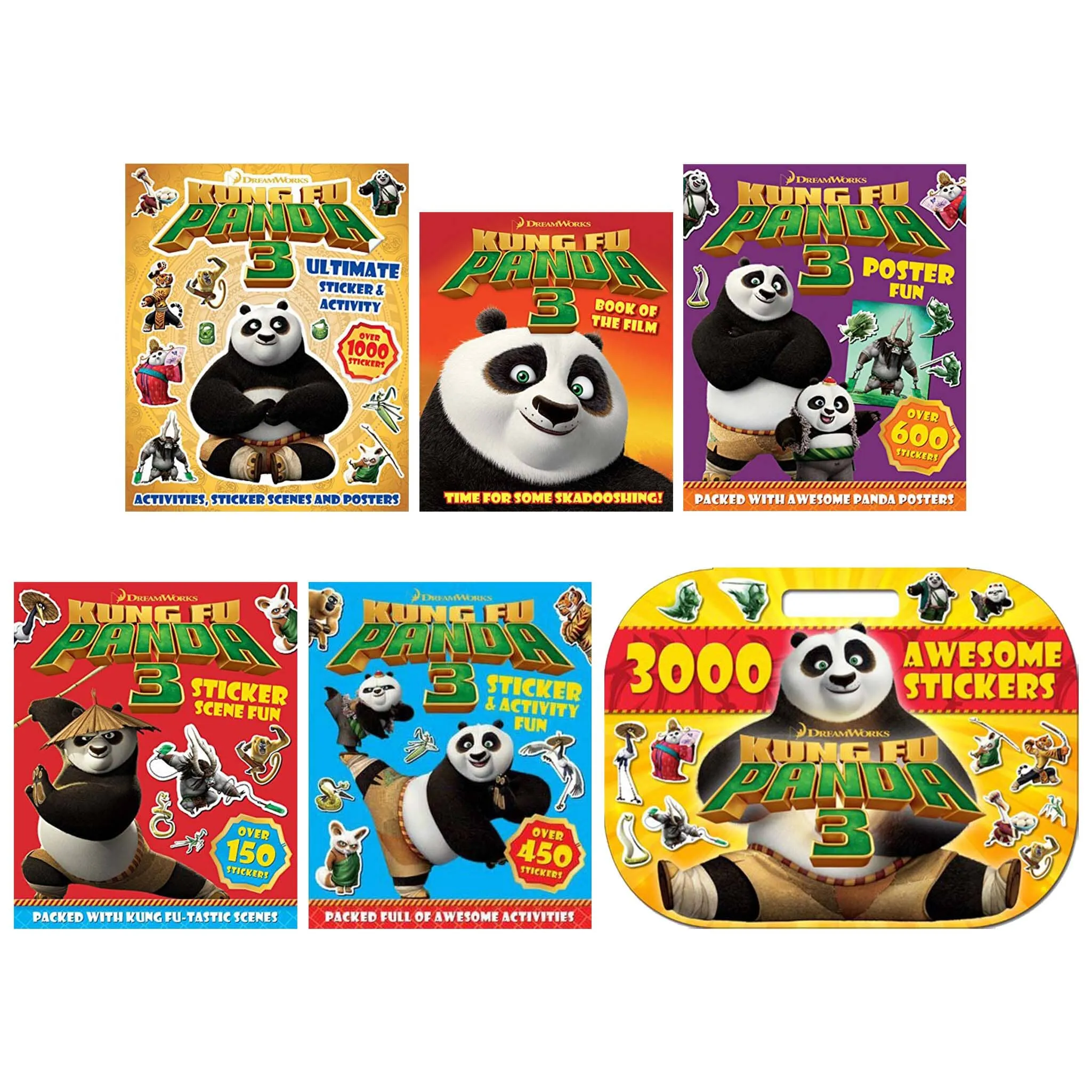 Kung Fu Panda Collection 6 Books Set - Ages 3   - Paperback/Hardback