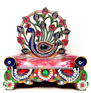 laddu gopal fancy singhasan peacock design