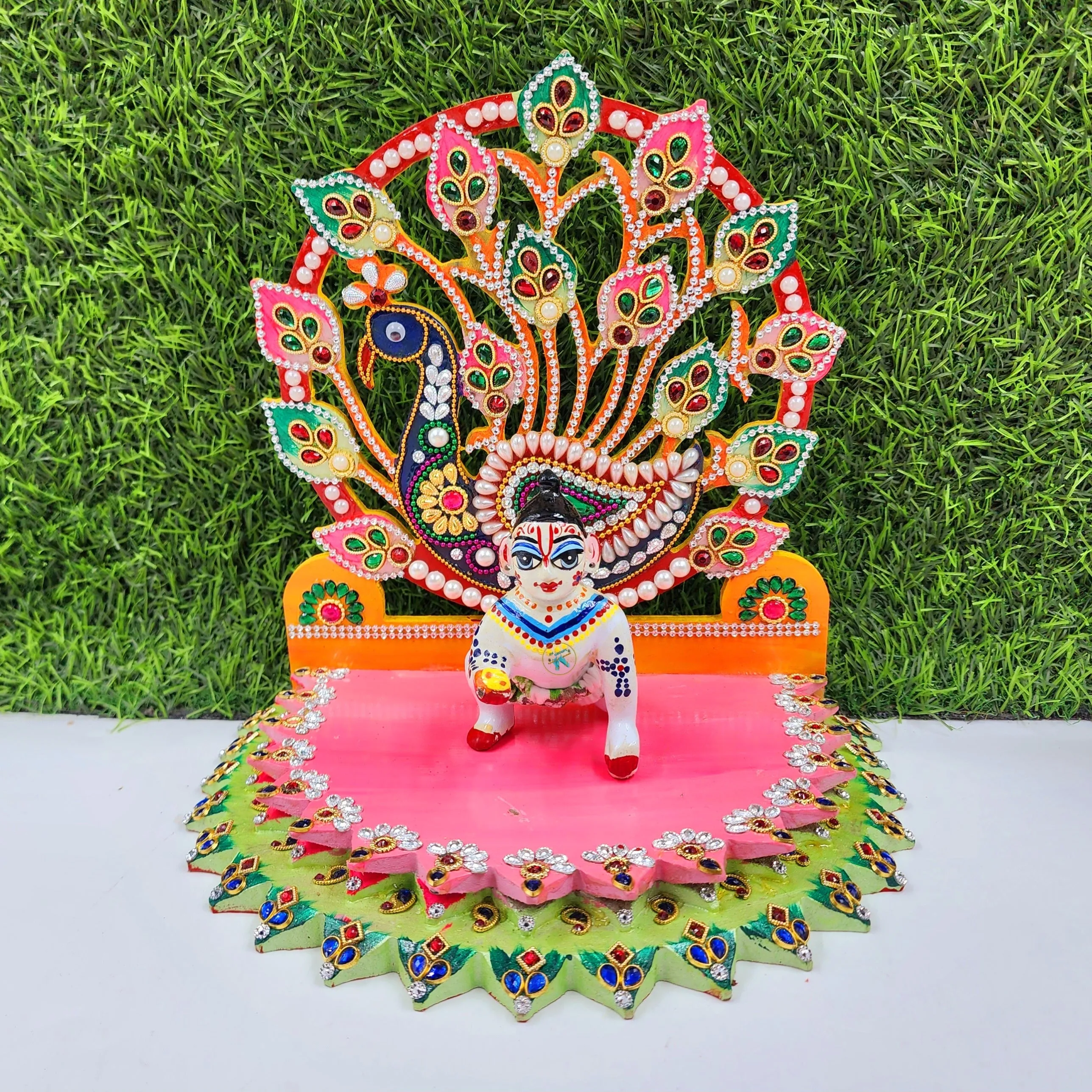 laddu gopal fancy singhasan , wooden material