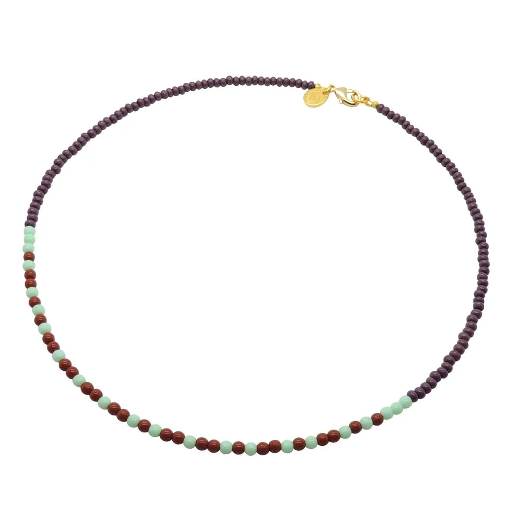 Morse Code Blessings Glass Bead Necklace