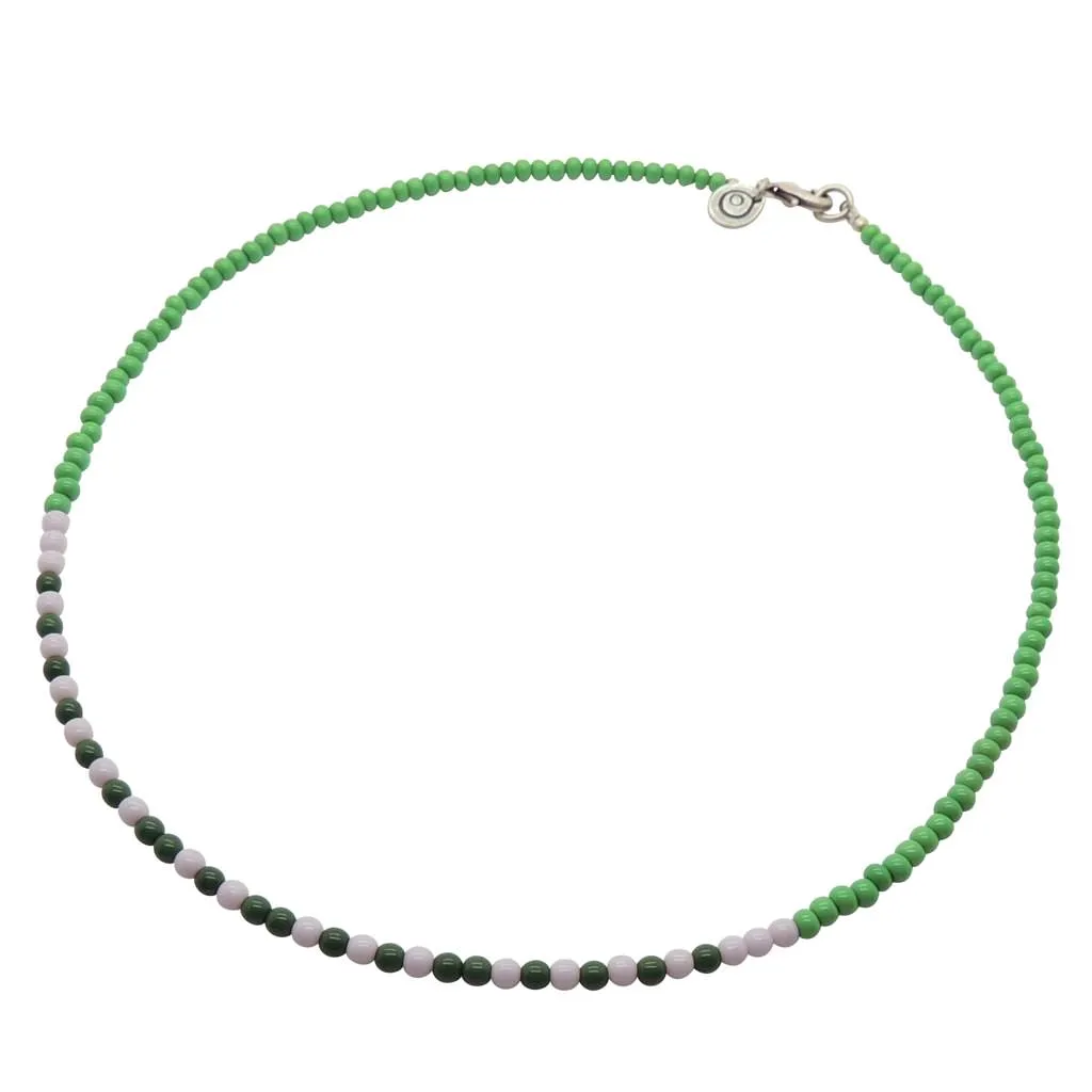 Morse Code Blessings Glass Bead Necklace