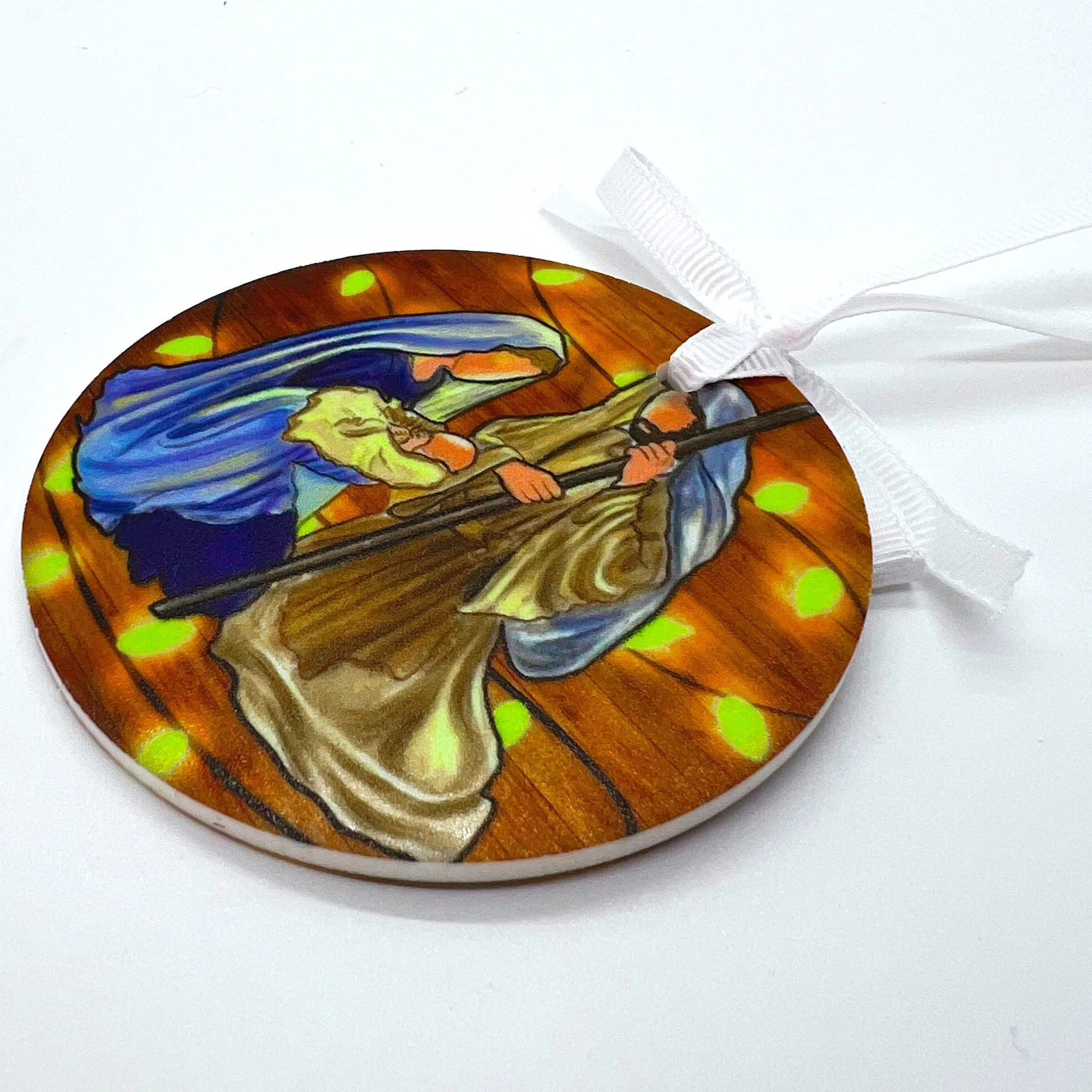 Nativity Ornament - Reason for the Season, Christmas Ornament, Holiday Ornament, Sublimation Ornament, Holy Night, Holy Family, Baby Jesus