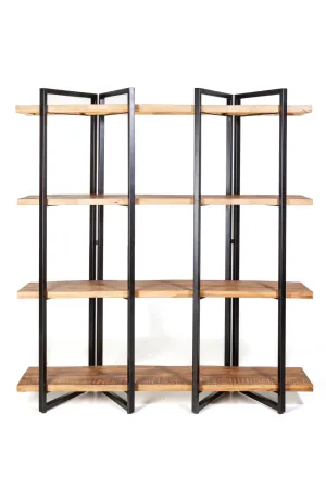 Natural Wood 4-Shelf Bookcase | Eleonora Eddy High