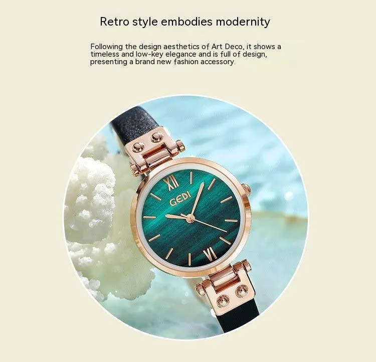 New Art-style Student's Watch Women's Waterproof Watch With Delicate And Small Dial