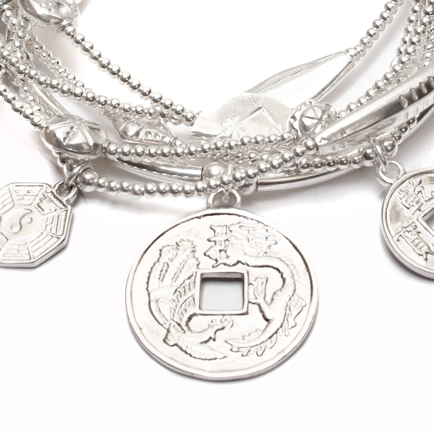 PROSPERITY Lucky Coin Bracelet 6-Stack