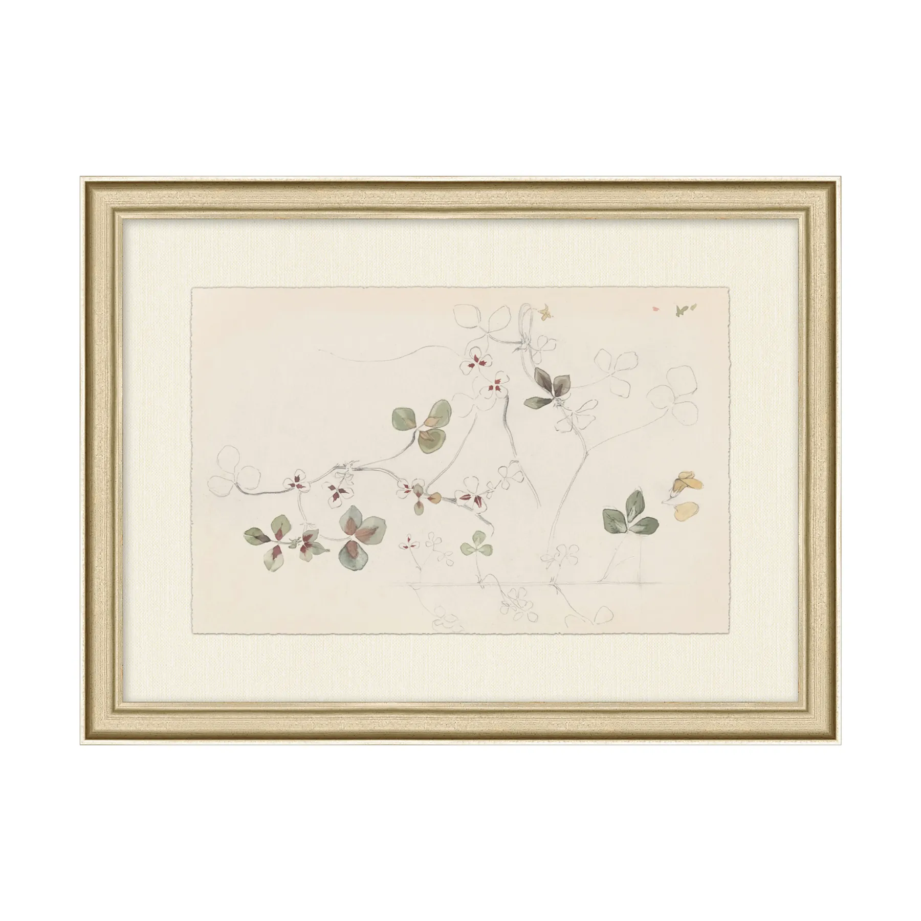 "Simplistic Flowers" Framed Art Print